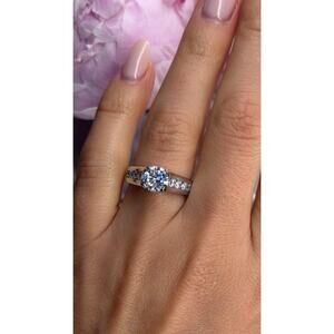 GOC 925 Sterling Silver Cz 1.97 tcw Ring Size 7